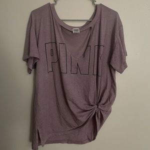 VS PINK Cut Out- Tied Tee